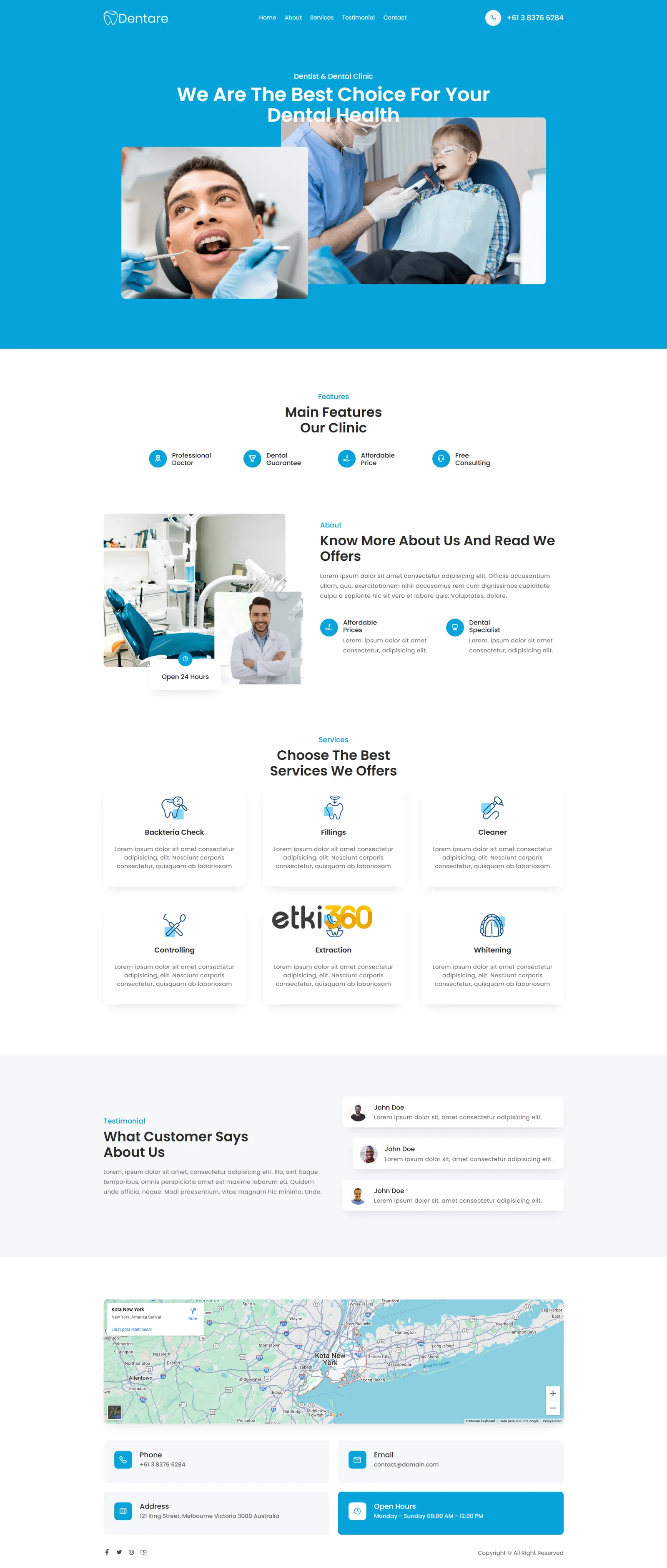 Diş Kliniği Web Sitesi Tasarımı